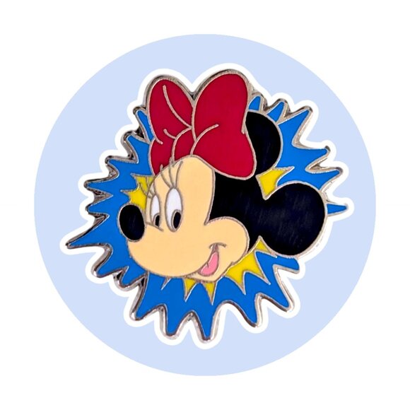 Minnie Mouse Disney Pin: Blue Starburst - Picture 1 of 2